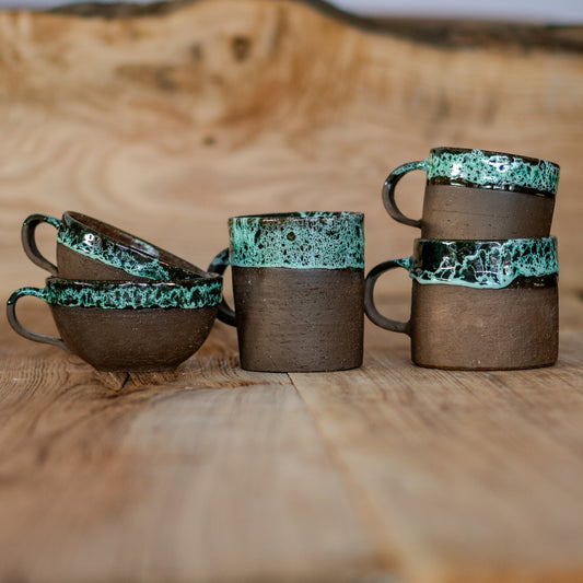 Pottery Mug - Mediterranean Sea, Handmade Coffee Mug, Ceramic Coffee Cup, Gift for Home