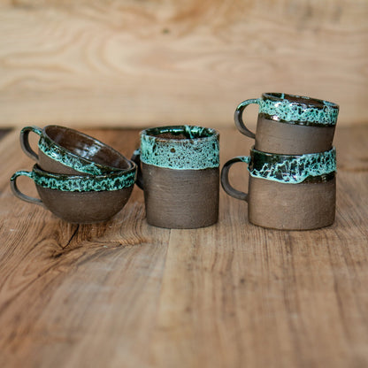Pottery Mug - Mediterranean Sea, Handmade Coffee Mug, Ceramic Coffee Cup, Gift for Home