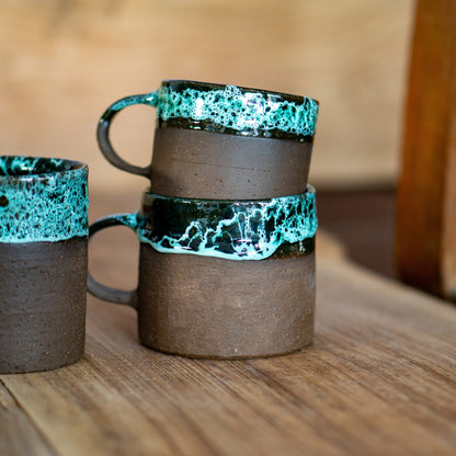 Pottery Mug - Mediterranean Sea, Handmade Coffee Mug, Ceramic Coffee Cup, Gift for Home