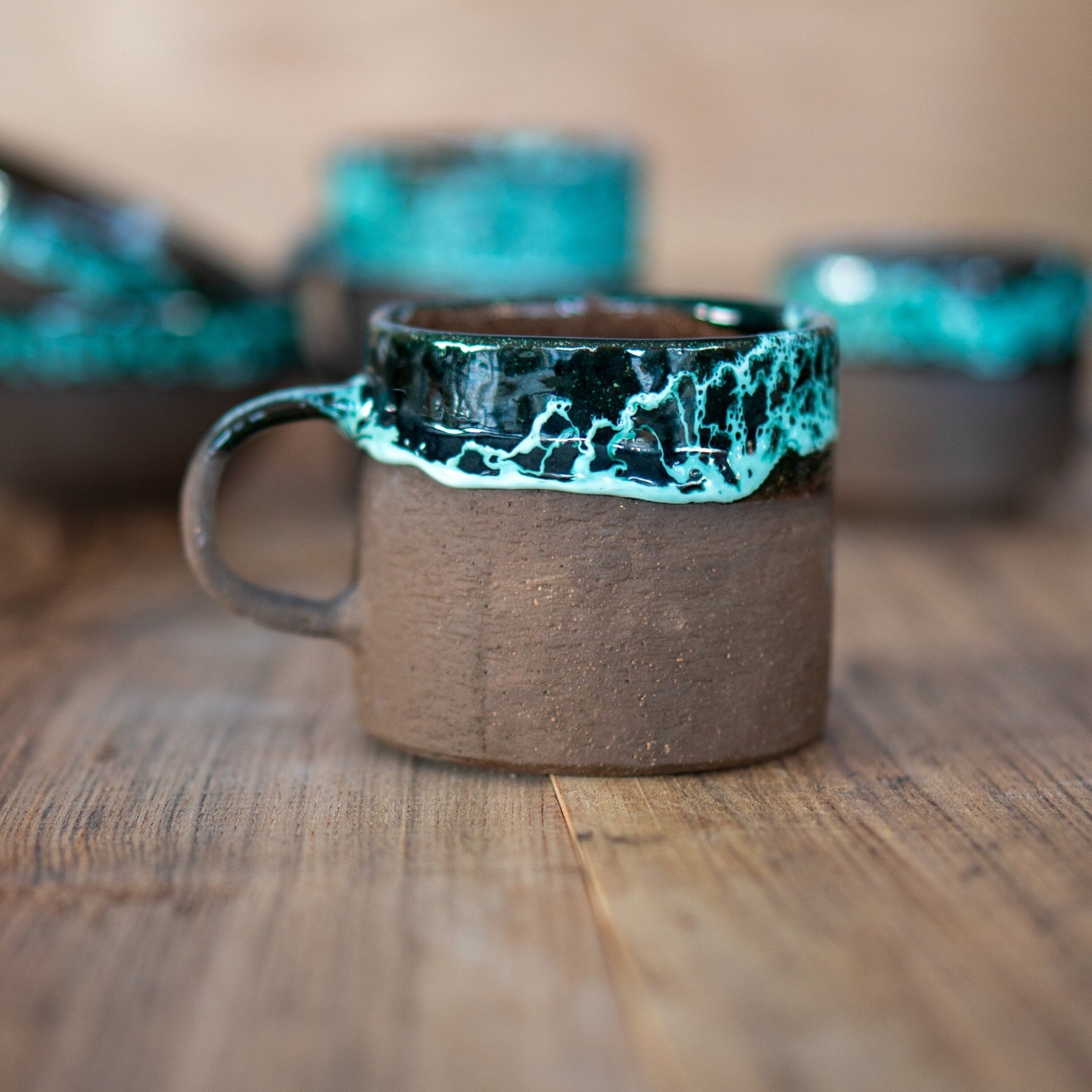 Pottery Mug - Mediterranean Sea, Handmade Coffee Mug, Ceramic Coffee Cup, Gift for Home