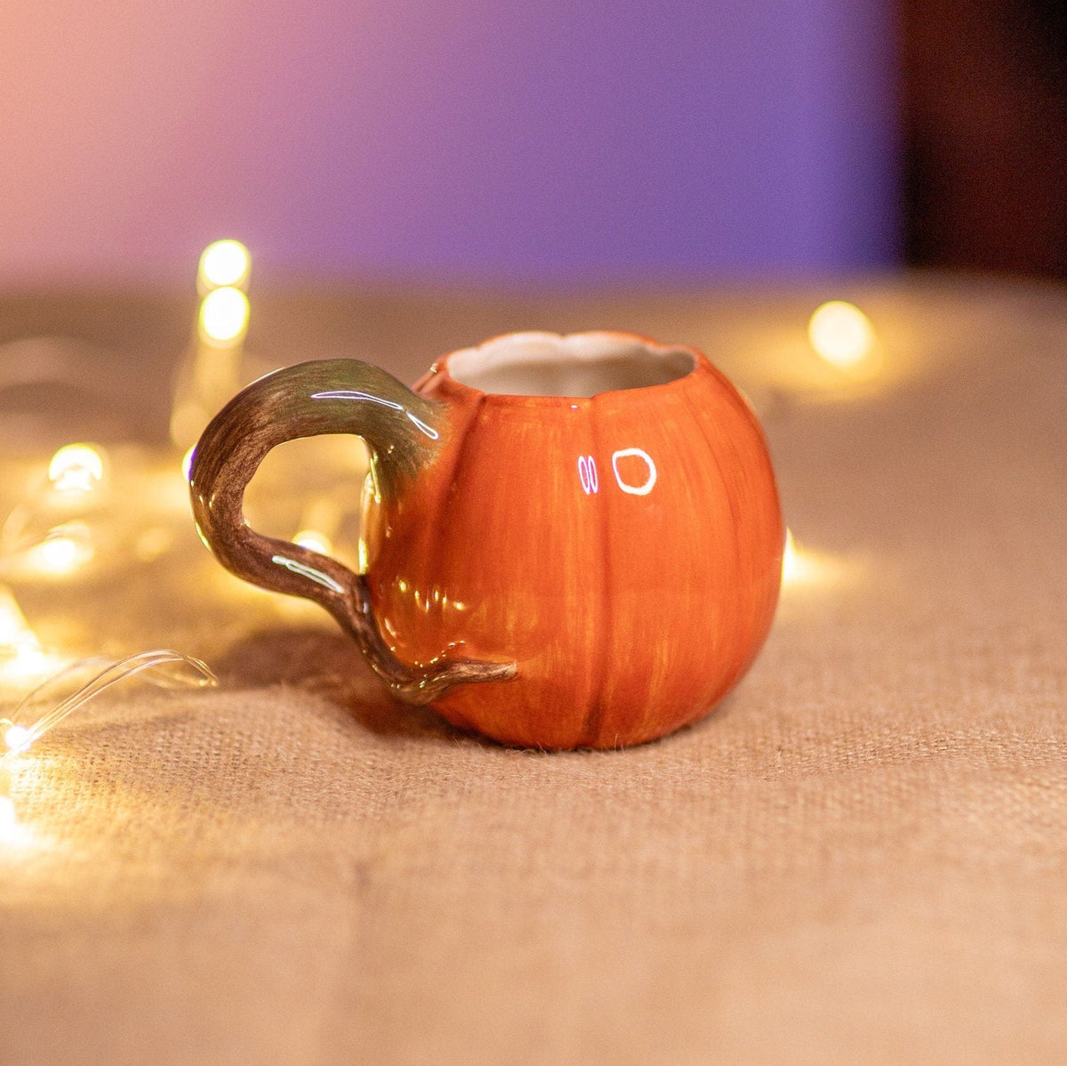 Pumpkin Mug, Halloween Decoration Pottery Pumpkin Cup, Fall Decor, Halloween Gifts, Handmade Ceramic Pumpkin