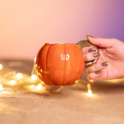 Pumpkin Mug, Halloween Decoration Pottery Pumpkin Cup, Fall Decor, Halloween Gifts, Handmade Ceramic Pumpkin