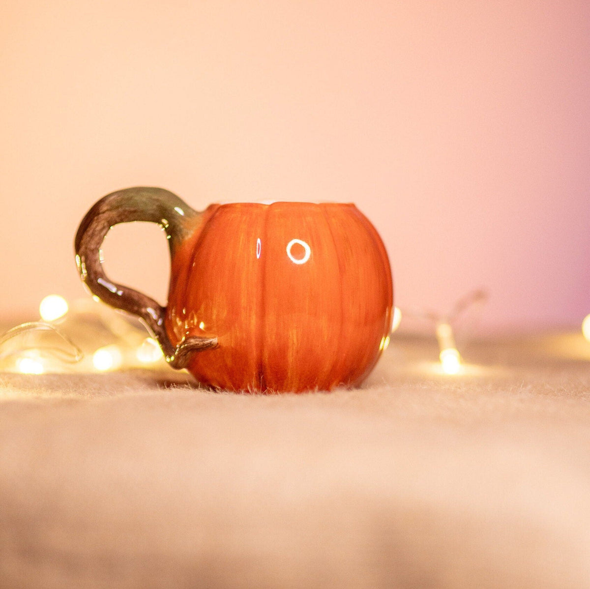 Pumpkin Mug, Halloween Decoration Pottery Pumpkin Cup, Fall Decor, Halloween Gifts, Handmade Ceramic Pumpkin