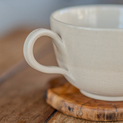 Stoneware Latte Mug - Pottery Coffee Mug, Handmade Coffee Cup - Handmade Pottery