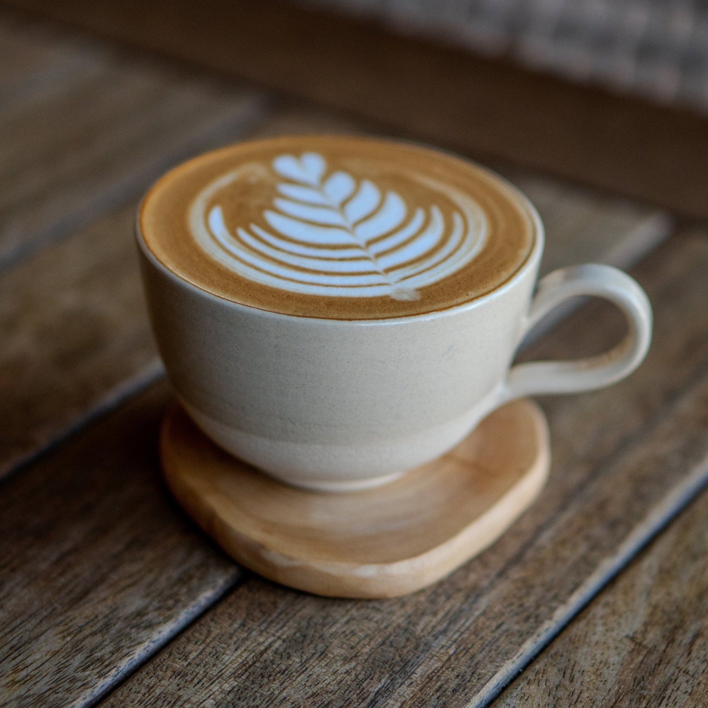 Stoneware Latte Mug - Pottery Coffee Mug, Handmade Coffee Cup - Handmade Pottery