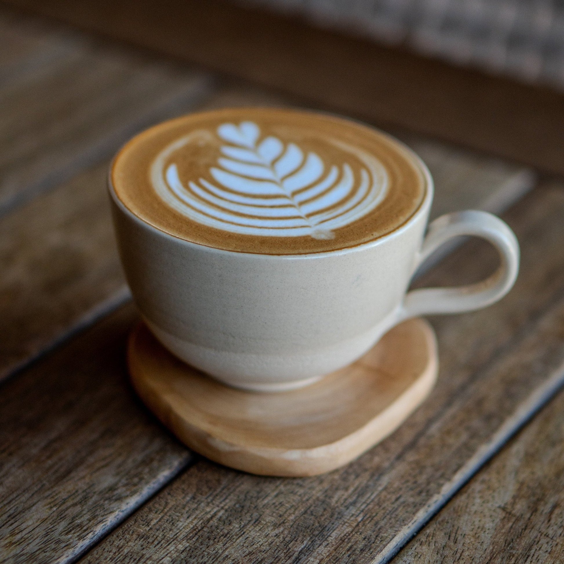 Stoneware Latte Mug - Pottery Coffee Mug, Handmade Coffee Cup - Handmade Pottery