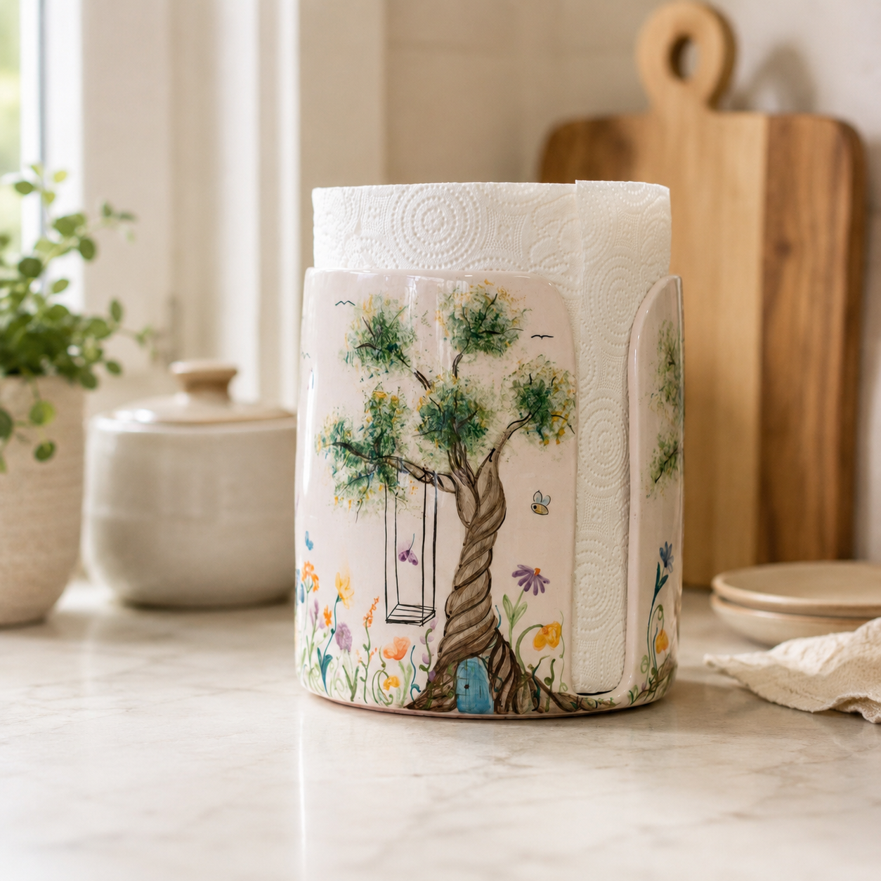 Paper Towel Holder - Beautiful View Forest Theme