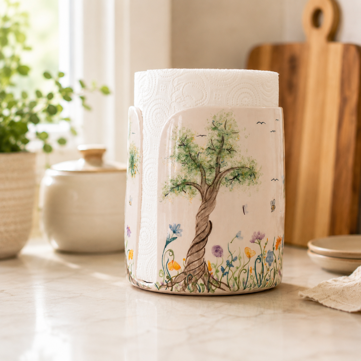 Paper Towel Holder - Beautiful View Forest Theme