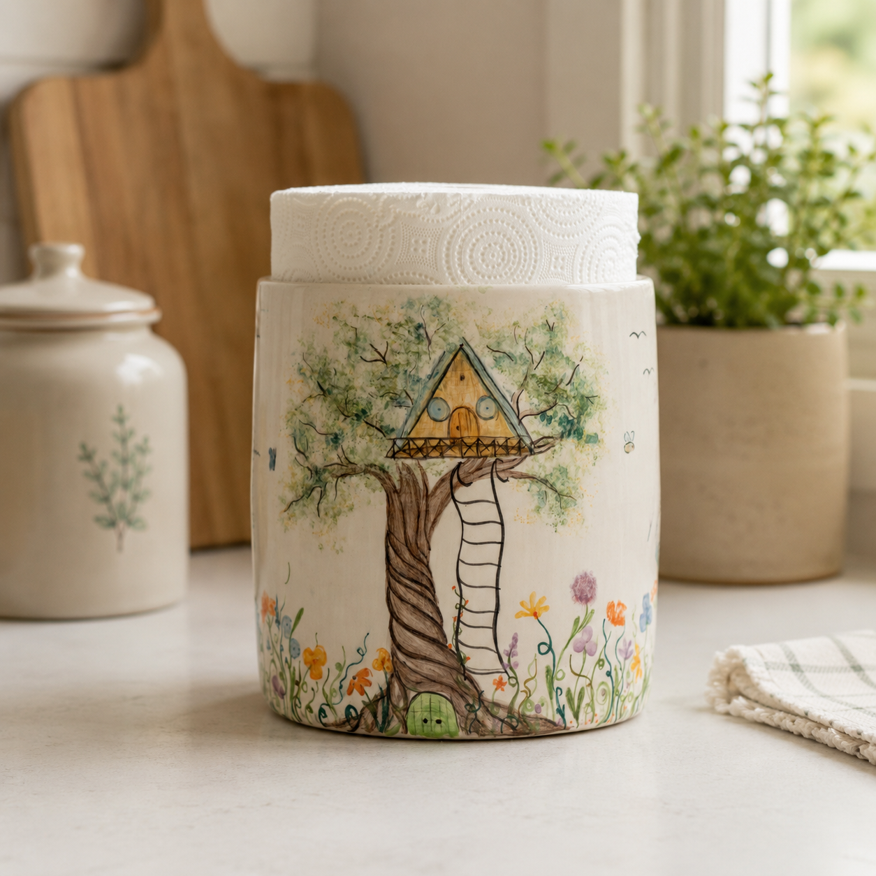Paper Towel Holder - Beautiful View Forest Theme