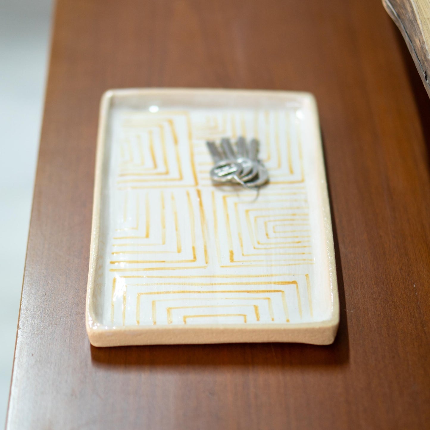 Valet Tray - Trinket Dish, Key Tray, Jewelry Holder, Ring Dish, Minimal Entrance Decor
