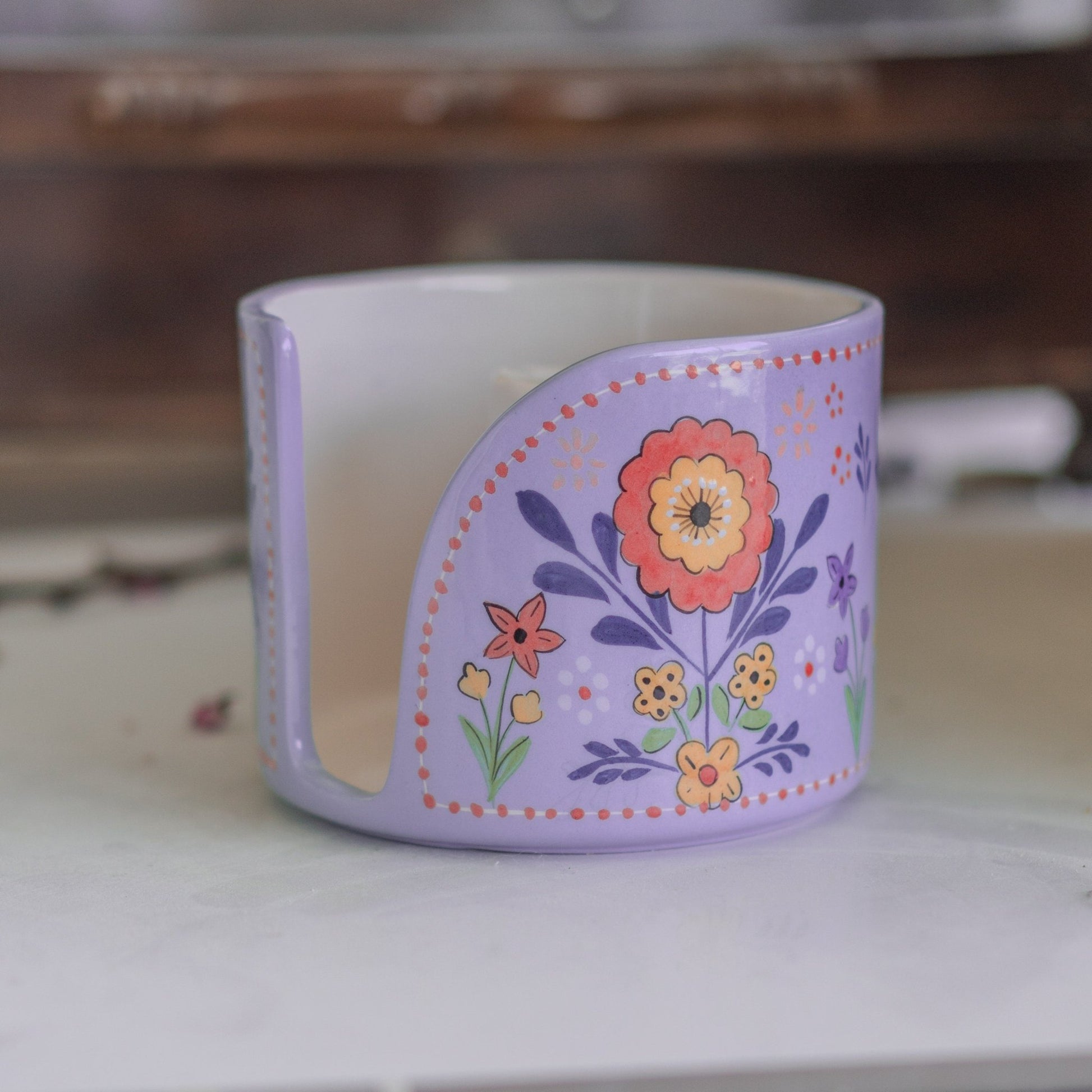 Vintage Toilet Paper Holder - Toilet Roll Holder, Bathroom Pottery
