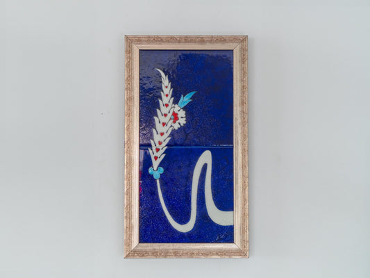Wall Art Handmade Calligraphy and Flower, Stone Tile Home Decor, Wall Decor