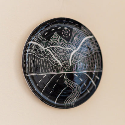 Wall Hanging Landscape, Wall Art Home Decor, Decorative Plate