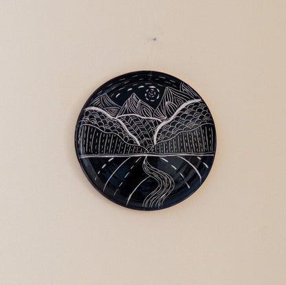 Wall Hanging Landscape, Wall Art Home Decor, Decorative Plate