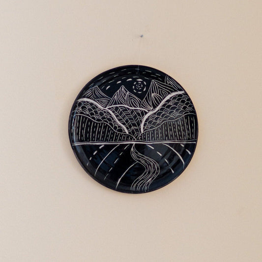 Wall Hanging Landscape, Wall Art Home Decor, Decorative Plate