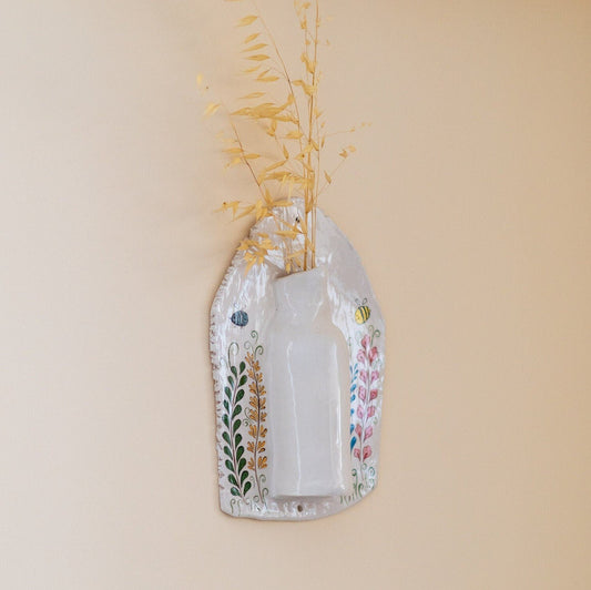 Wall Planter, Handmade Wall Hanging, Ceramic Home Decor Wall Art, Fall Home Decor